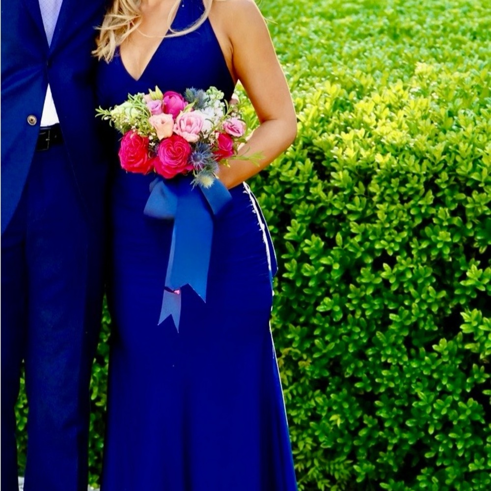 Elegant Navy Blue Gown